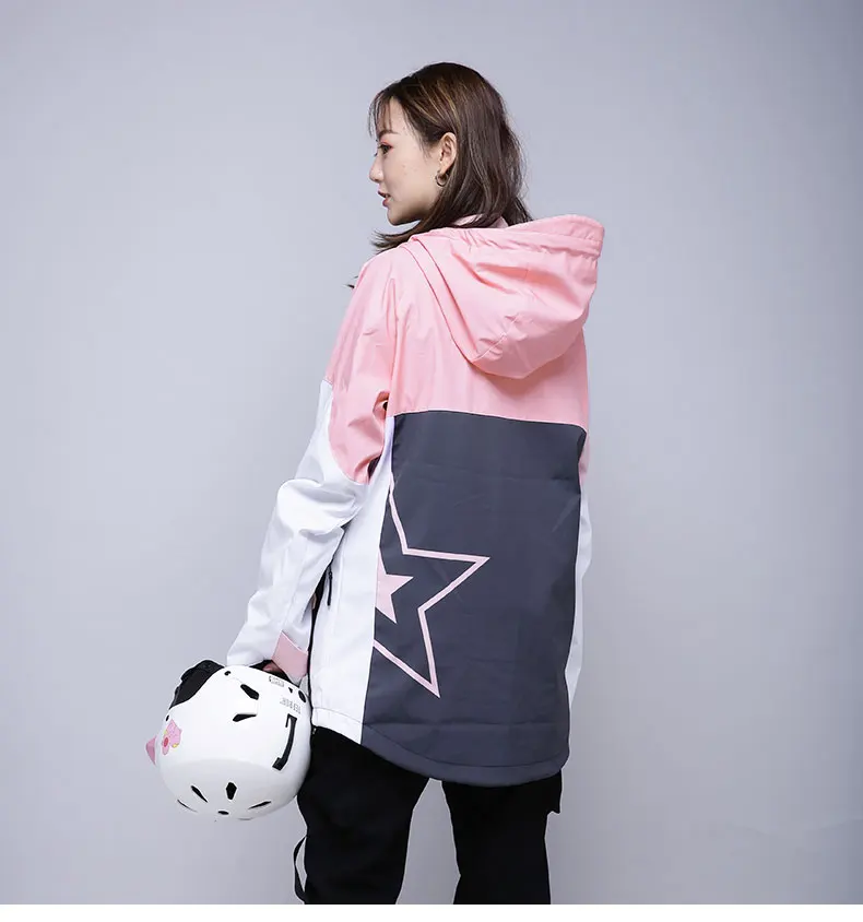 

Women's Ski Jacket Outdoor Snowboard Jacket Waterproof Windproof Fleece Inner Winter Coat for Hiking Rain Coat