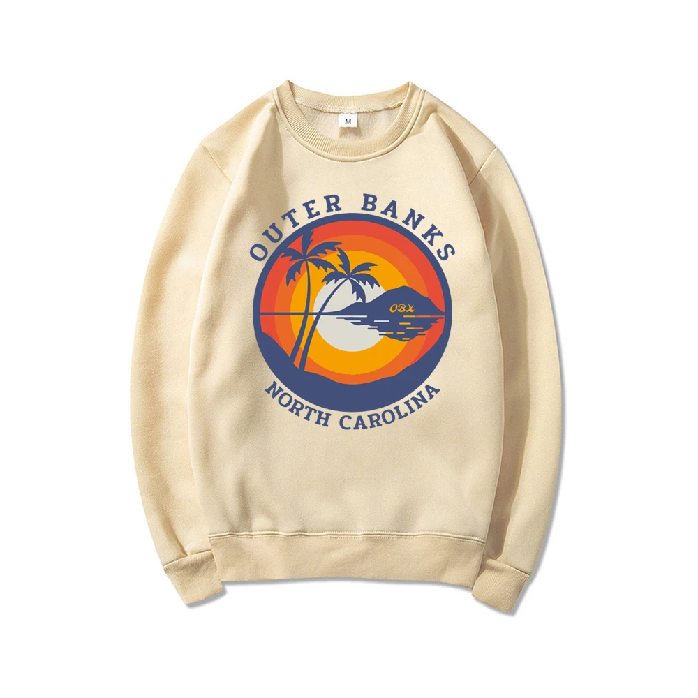 Женский свитшот с круглым вырезом и надписью внешние банки | Женская одежда