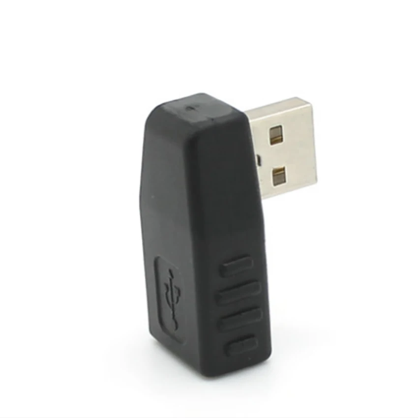 Портативный USB правой коленчатый соединенитель USB2.0 Папа-папа Женский 90 градусов