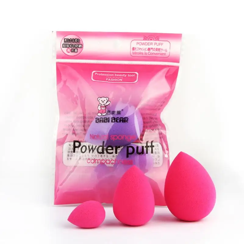 3/2 шт. водосберегающая Насадка падение Макияж Губка для влажной и сухой двойного