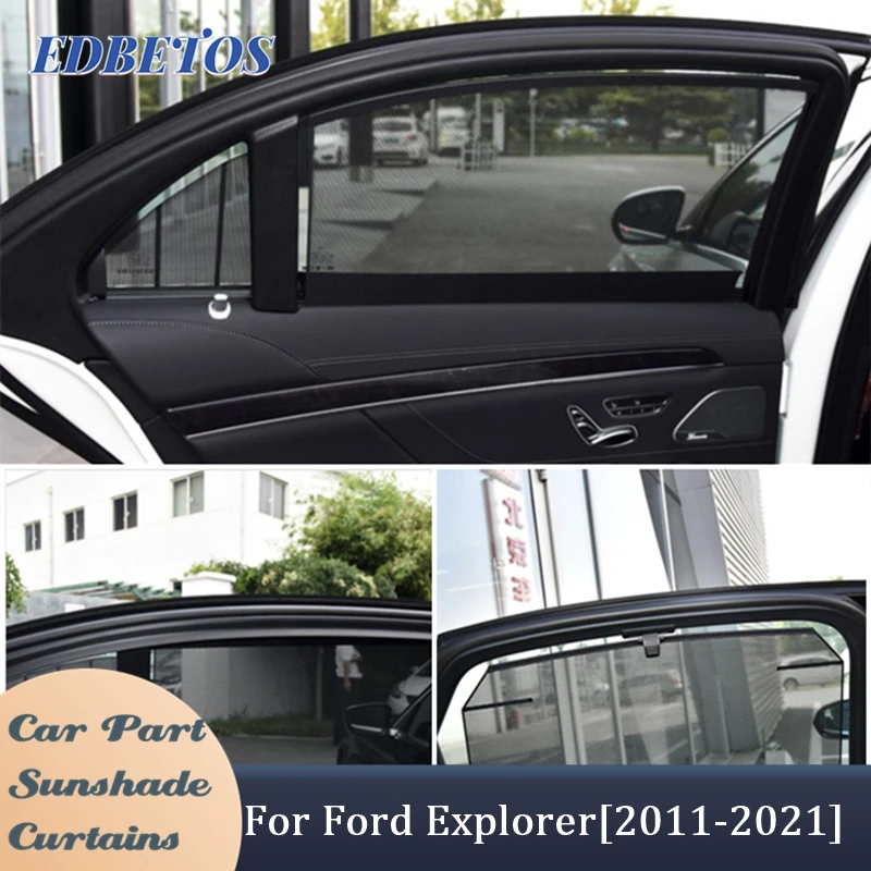 

For Ford Explorer 2011-2021 Car Side Window Sunshades to Protect Baby, Passengers in The Back Seat From Harmful UV Rays and Heat