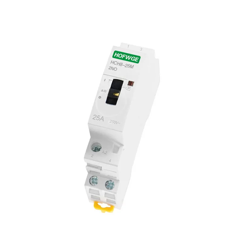 HCH8-25M 2P 25A 220V Din Rail Household AC Modular Contactor With Manual Control Switch 2NO 1NO1NC or 2NC | Обустройство дома