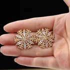 Золотые Подвесные серьги Дубай 18 карат, ювелирные серьги из розового золота с кисточками для свадебной вечеринки, элегантные и красивые женские аксессуары