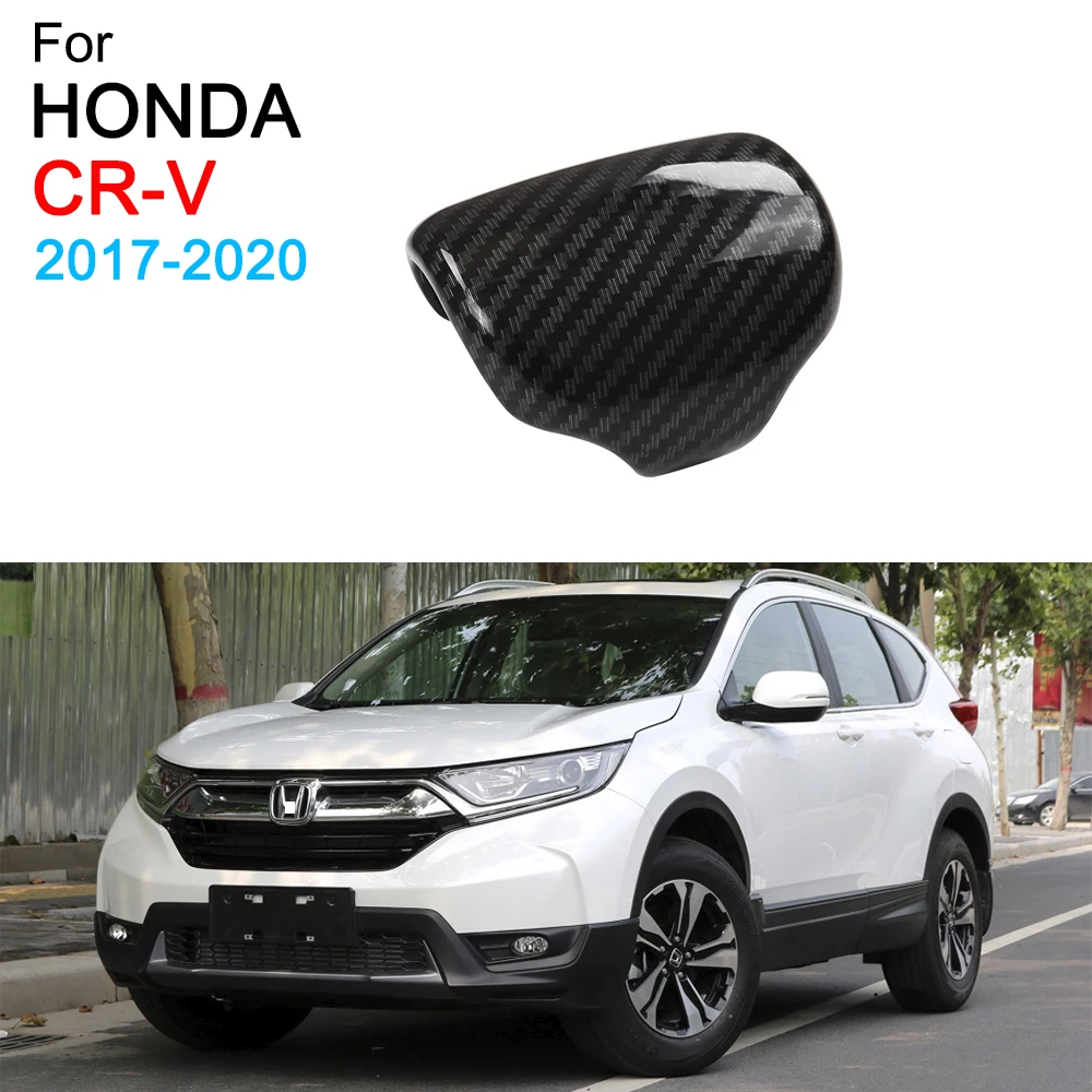 

Car Gear Shift Knob Cover Trim Carbon Fiber ABS Style for Honda CRV 5th Accessories 2017 2018 2019 2020