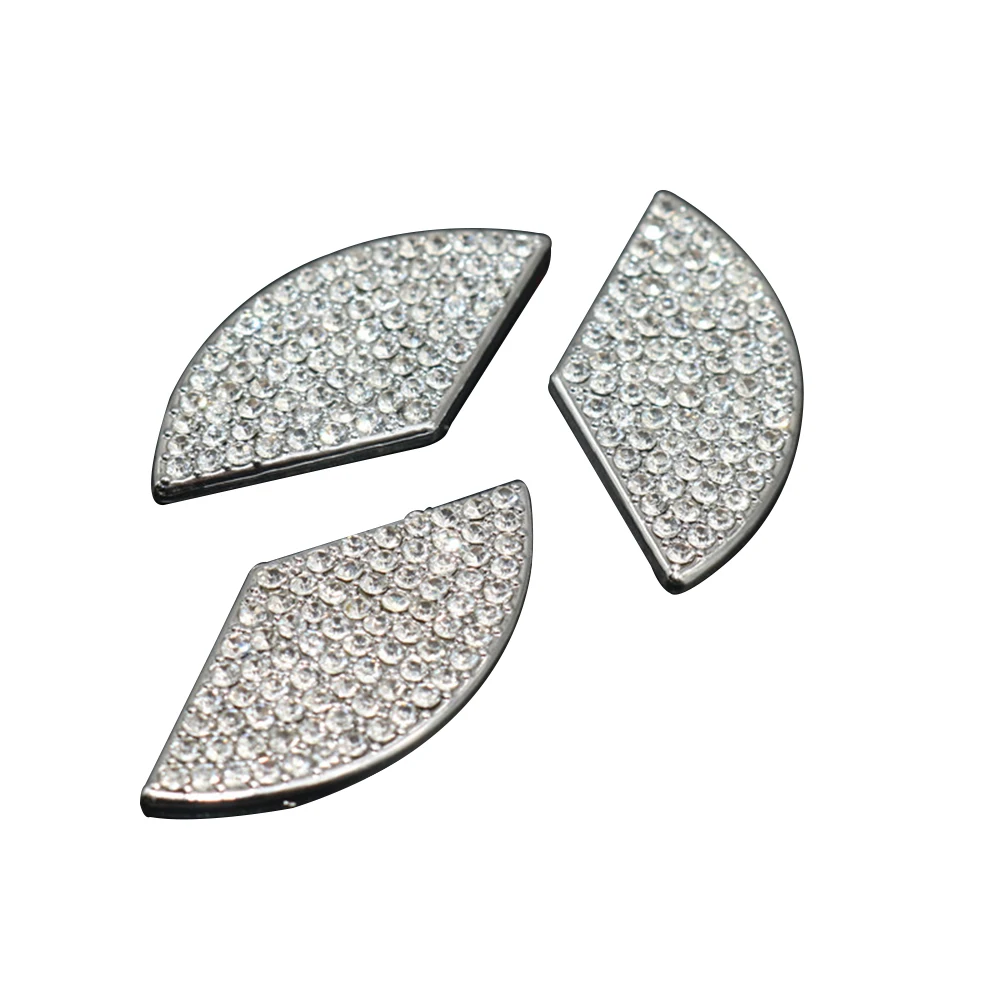 

For Mercedes Benz AMG W203 W205 W204 W164 W140 W211 W124 W212 W210 CLA Class Car Steering Wheel Crystal Emblem Diamond Sticker