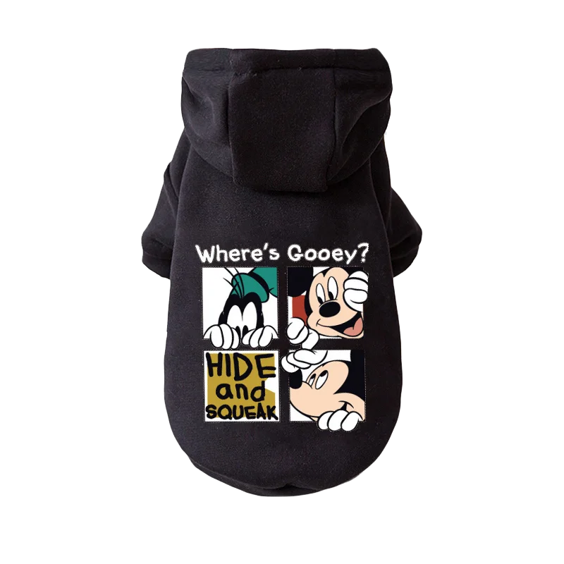 Толстовка с капюшоном для собак из мультфильма зимняя одежда пальто куртка