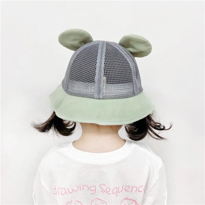 Детская шляпа-ведро летняя тонкая тканевая пляжная шляпа для мальчиков и девочек