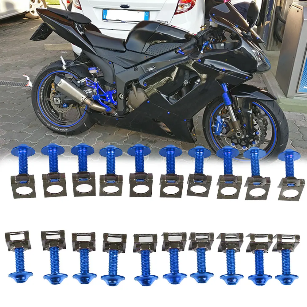 Винты для обтекателя мотоцикла YAMAHA XJ600 XJ600N XJ600S VMAX YZFR1 YZFR1M YZFR6 6 мм крепежные зажимы