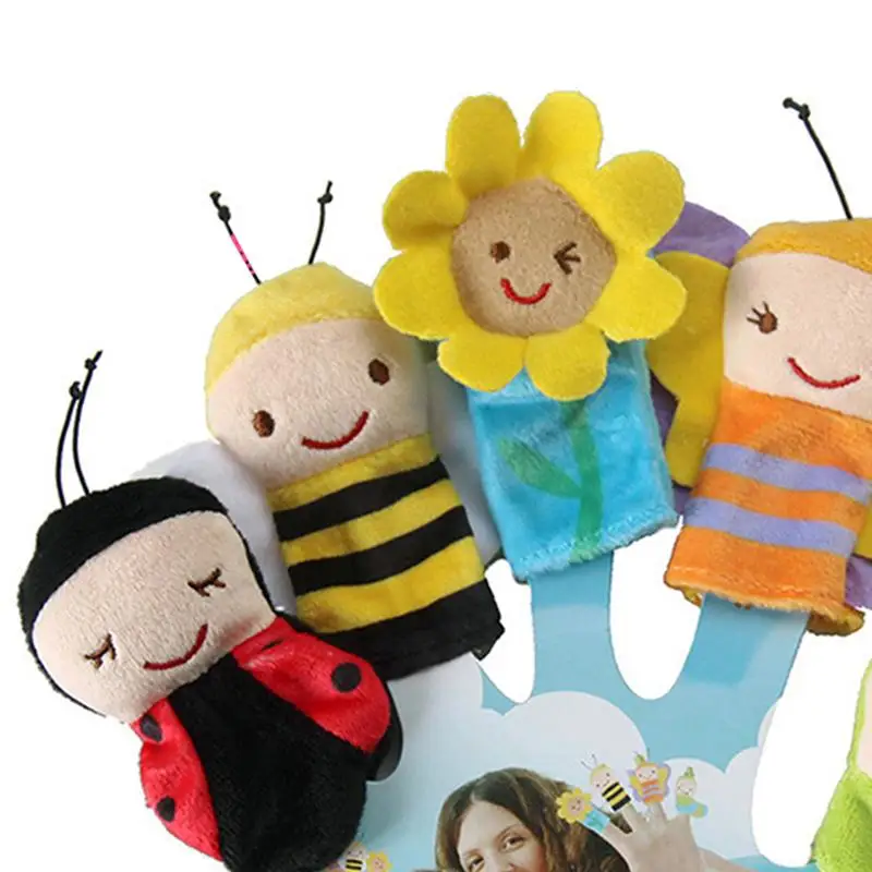 5 шт. куклы для пальцев насекомые милые Мультяшные Креативные Куклы игрушки детей