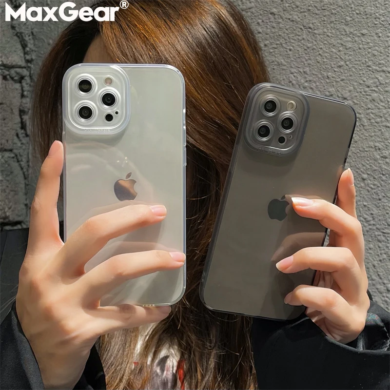 Прозрачный мягкий силиконовый чехол INS для телефона iPhone 13 12 Mini 11 Pro Max X XR XS 7 Plus 8Plus