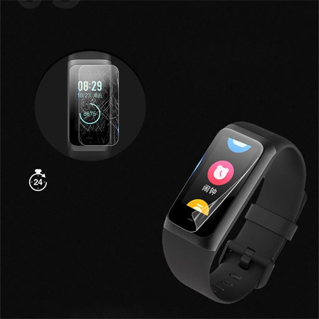 2X Взрывозащищенная мягкая защитная пленка из ТПУ Для Xiaomi Huami Amazfit Cor 2 Band |