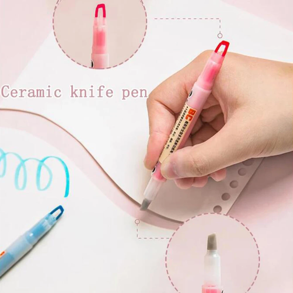 

Алмазная живопись, бумажный Нож двойного назначения в форме ручки, керамическое лезвие, идеальная обрезка, безопасная ручка, аксессуары для...