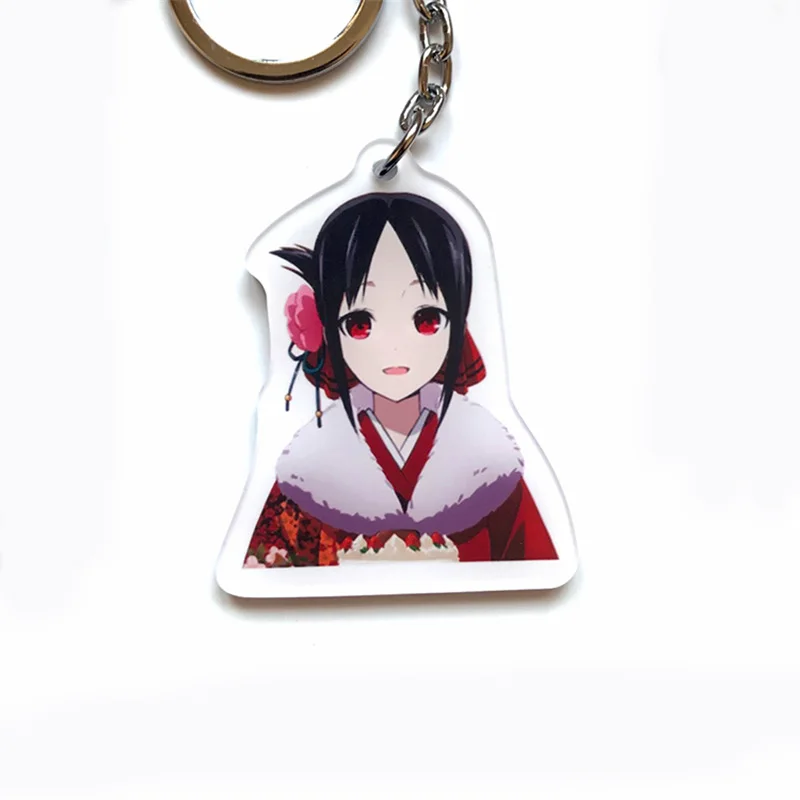 1 шт. Kaguya sama: Love Is War аниме мультфильм акриловый брелок для ключей с принтом