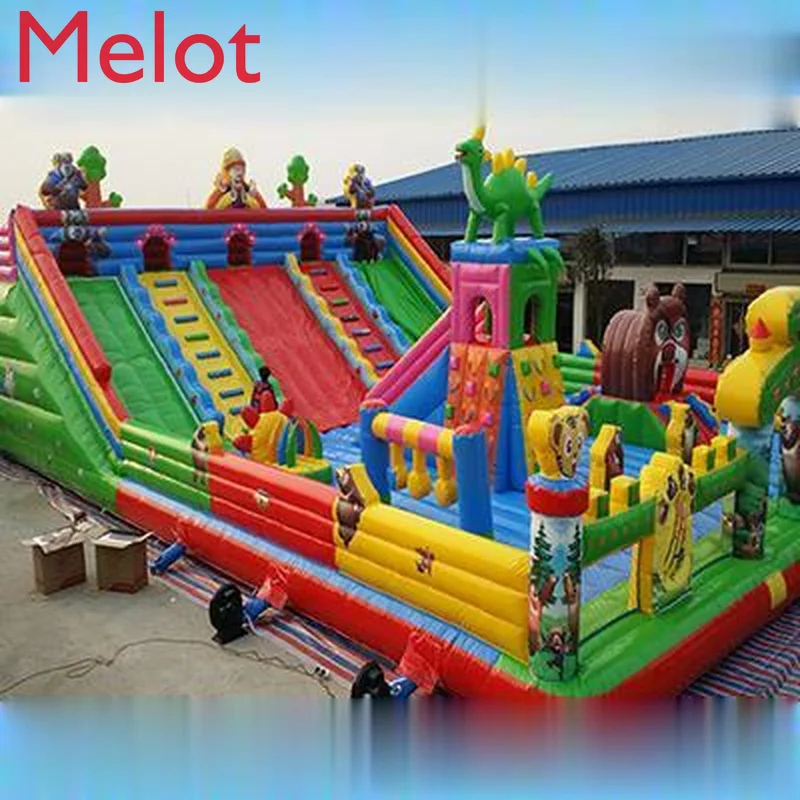 

Outdoor Large Paradise Slide Children's Toy Inflatable Castle Blowing Trampoline Pumping Trampoline Spot