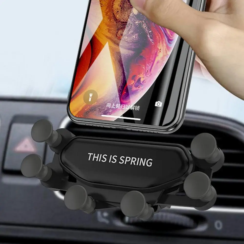 

Gravity Car Holder For Phone in Car Air Vent Clip Mount No Magnetic Mobile Phone Holder GPS Stand For iPhone for Xiaomi