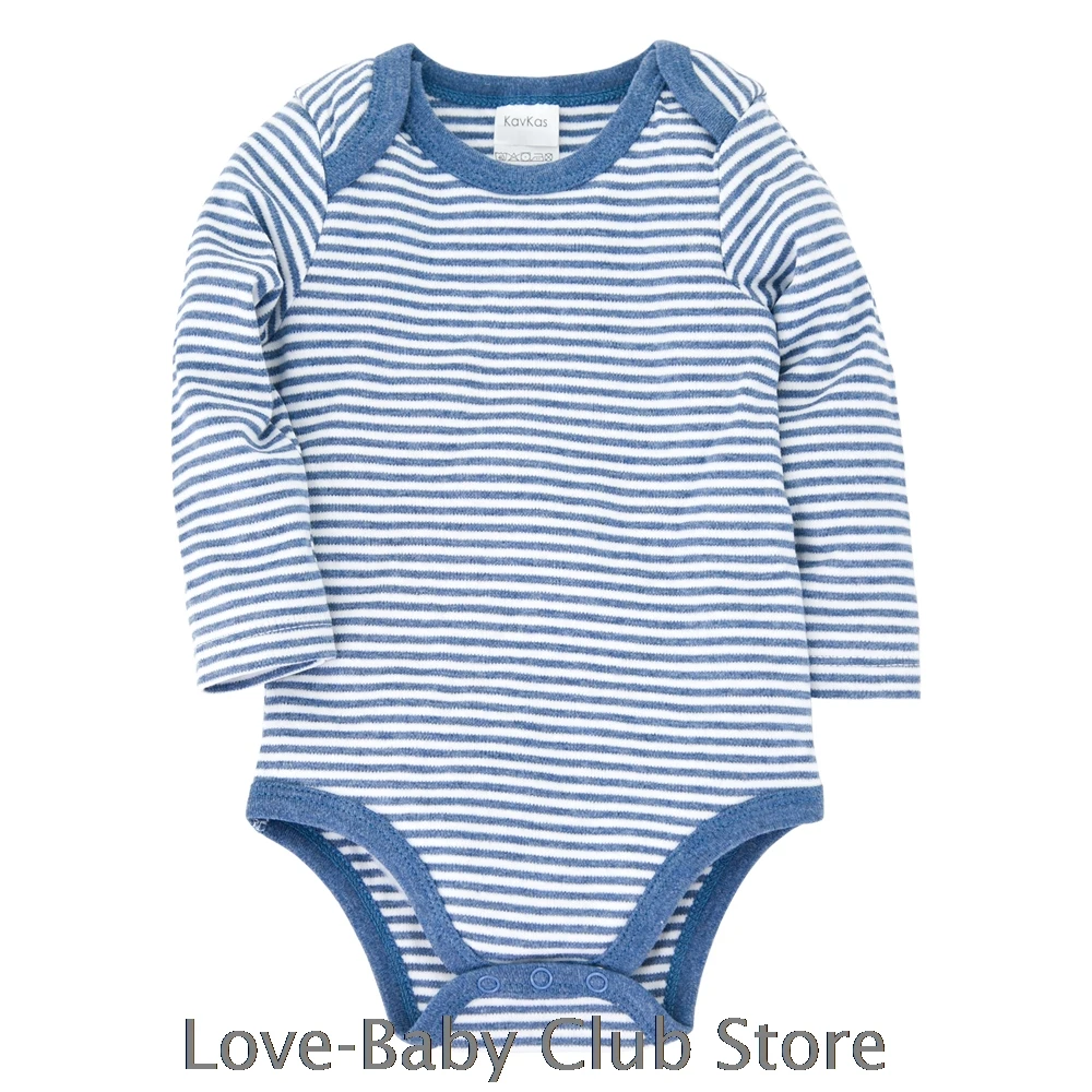 Комбинезон детский хлопковый Полосатый с длинным рукавом 100% | Детская одежда и