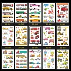 Временные тату-Стикеры для мальчиков, детские машины, авиаперевозки, Мультяшные татуировки, Детские боди-арт, Переводные поддельные татуировки