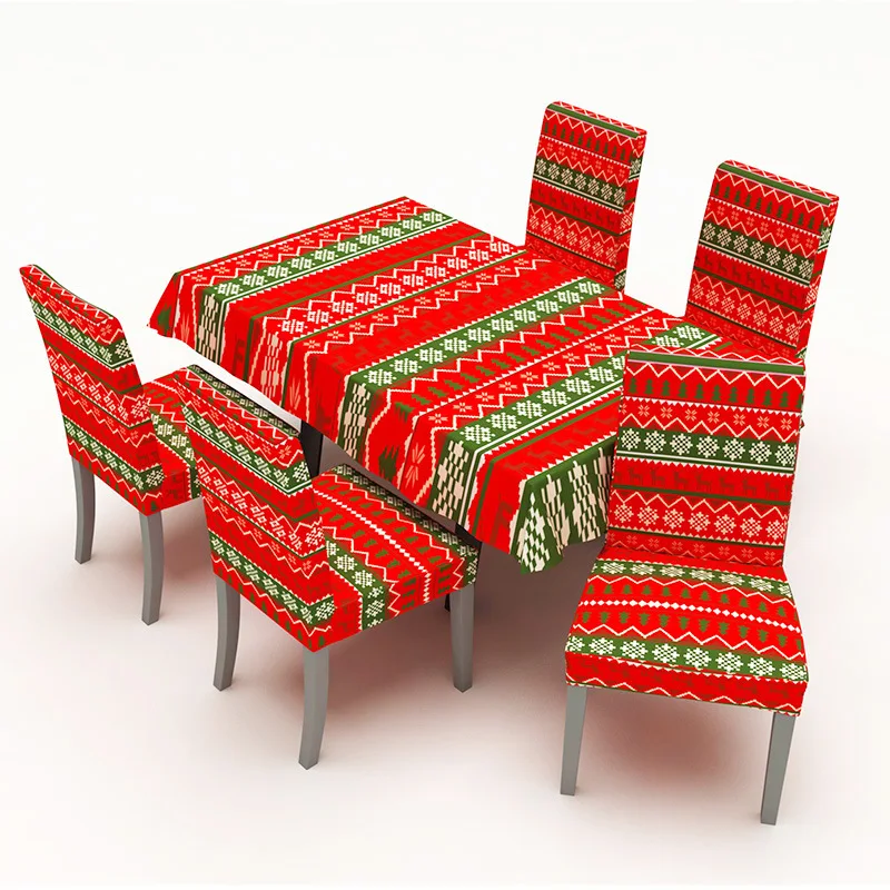 Four Seasons чехлы для стульев в красно белую полоску праздничные вечерние скатерть