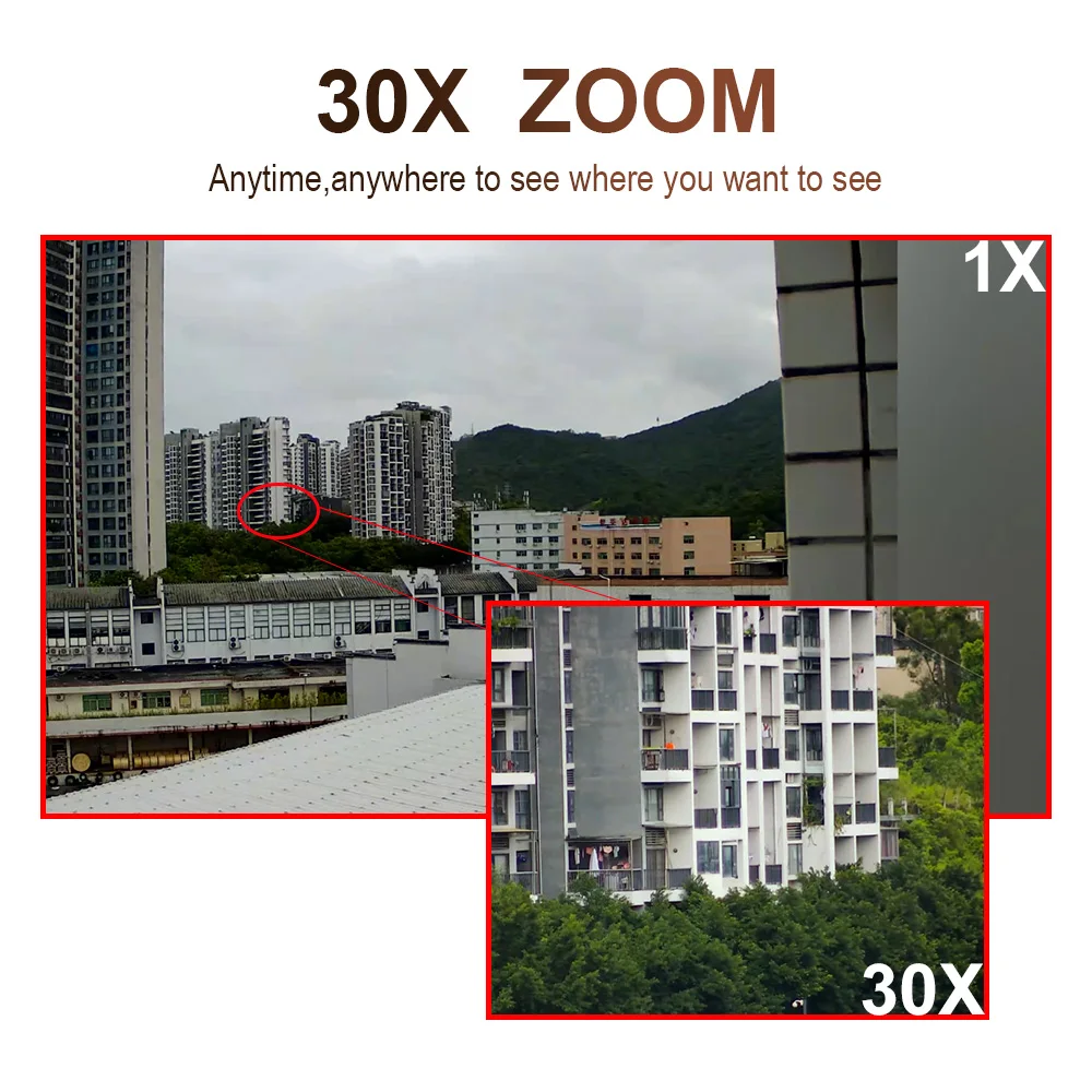 5MP WiFi Автоматическая отслеживающая ip камера наружная 30X зум IR 120 M starlight onvif P2P H.265 HD