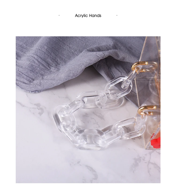 Женский акриловый прозрачный кошелек милая прозрачная сумка через плечо Lucite