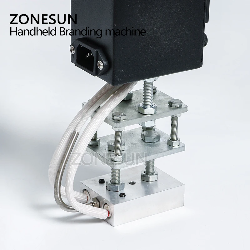 ZONESUN 5*7 см Электрический паяльник 0-400 градусов логотип кожа горячая фольга