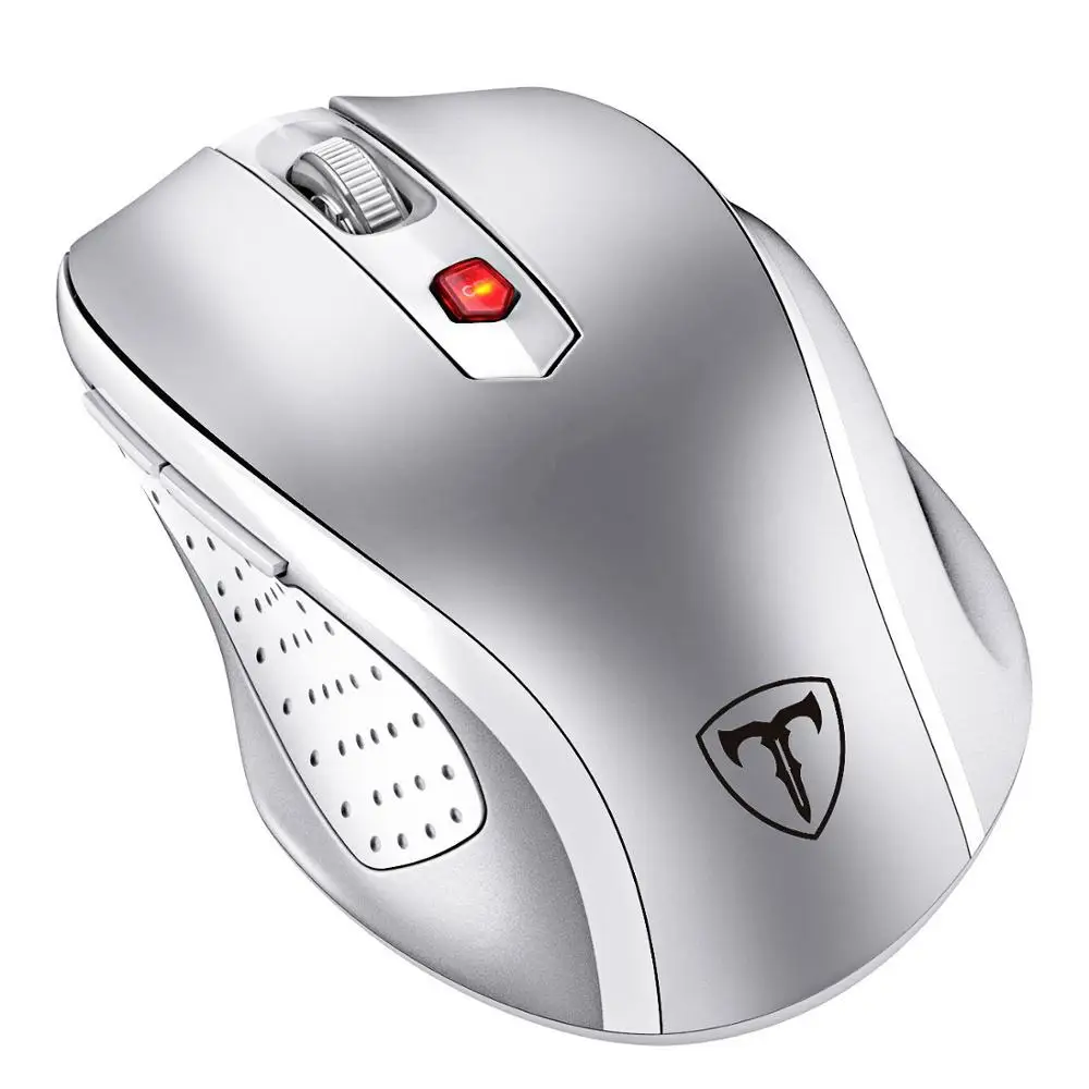 Sliver Mouse VicTsing беспроводная мышь эргономичная мышь мобильные оптические мыши 2,4G с usb-приемником 5 регулируемых точек на дюйм 6 кнопок для портативных ПК - Цвет: Sliver Mouse