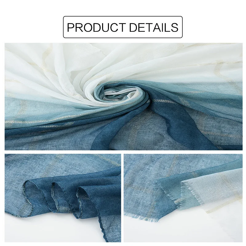 

Plain ombre scarves glitter printed striped scarf shimmer long shawls head pashmina muslim hijab stoles women wrap headband