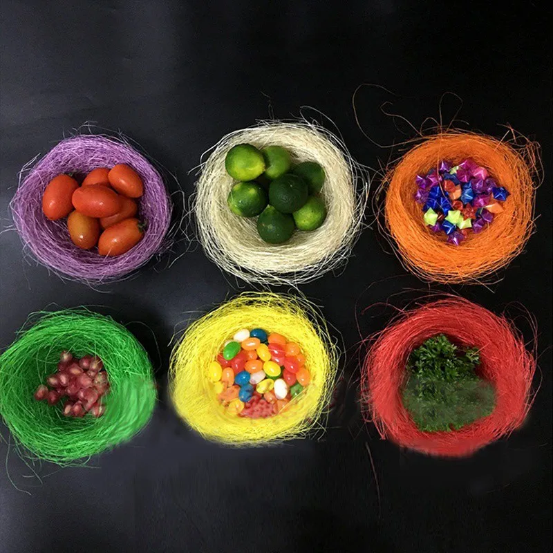 20 шт Трендовое многоцветное DIY Птичье гнездо ручная работа тонкая шпагата