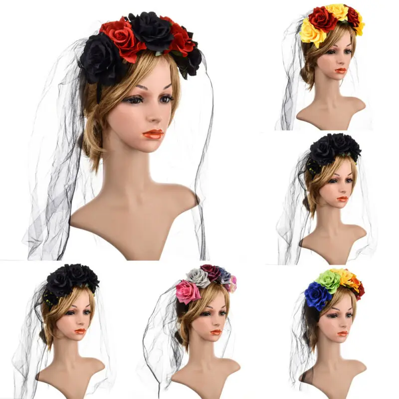 Повязка на голову с надписью День мертвых|Рождественские повязки| |