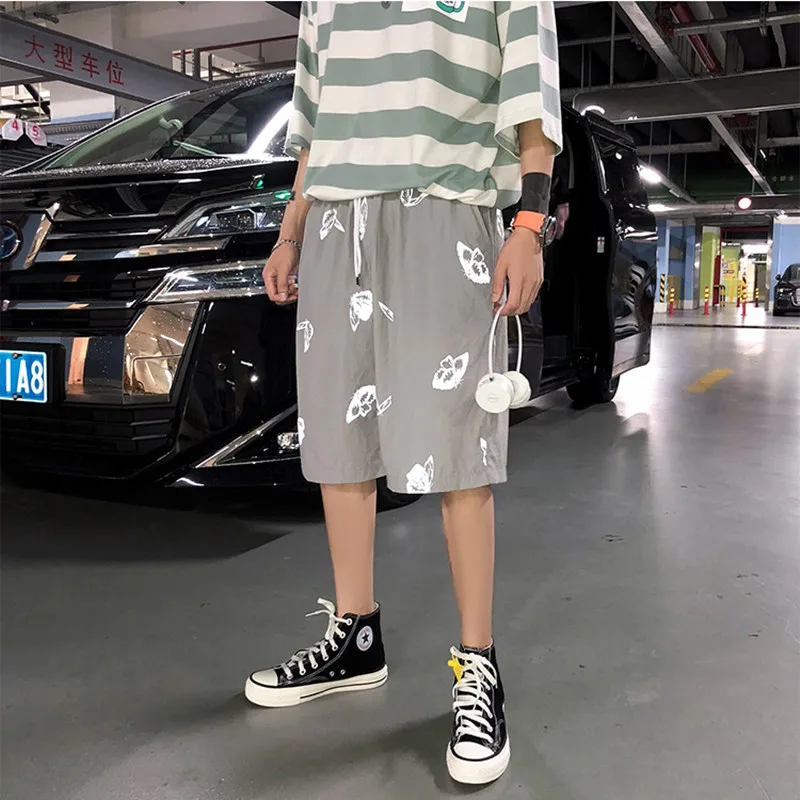 

Summer Men's Shorts Loose Hip Hop Couple Short Pants Printing Casual Male Shorts 2021 Fashion Shorts For Man