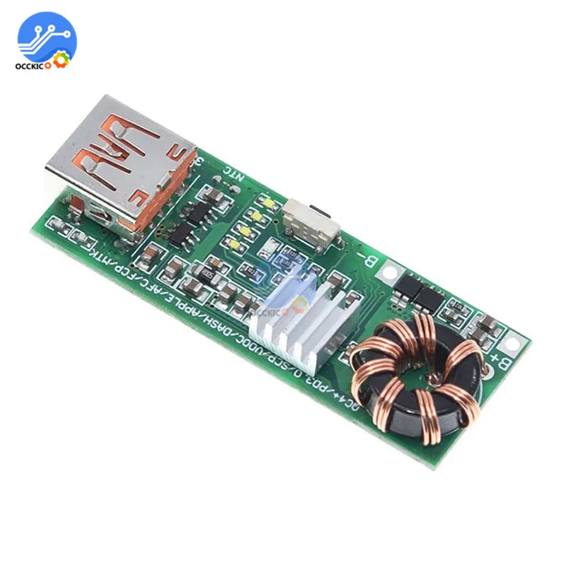 QC4.0 QC3.0 PD Тип USB Type C для быстрой зарядки доска 3 7 5В 9В 4.5A 18 повышение ветрового