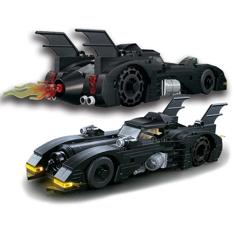 

378pcs 1989 Batmobile Building Blocks Bricks Bat Super Car 40433 Model Car Set Kids Toys for Children Boy Christmas Gifts