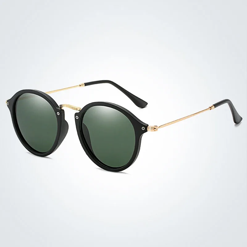 

Classic Polarized Sunglasses Brand Design Men Round Metal Driving Sun Glasses Women UV400 Shades Sunglass Oculos de sol