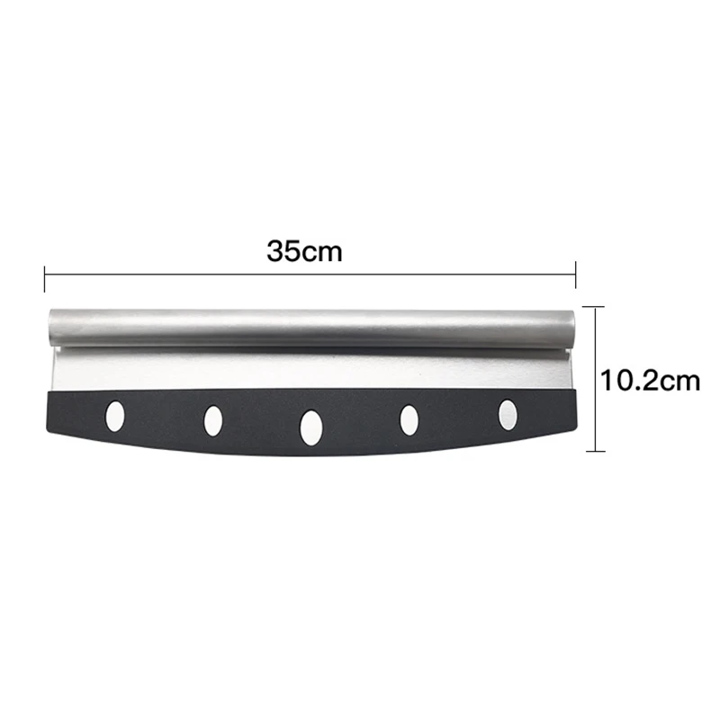 

Pizza Shovel Multi Function Stainless Steel Slicing Suitable for Thin Crust Pizza Deep Dishes Pizza Cheesecake Brown Knife