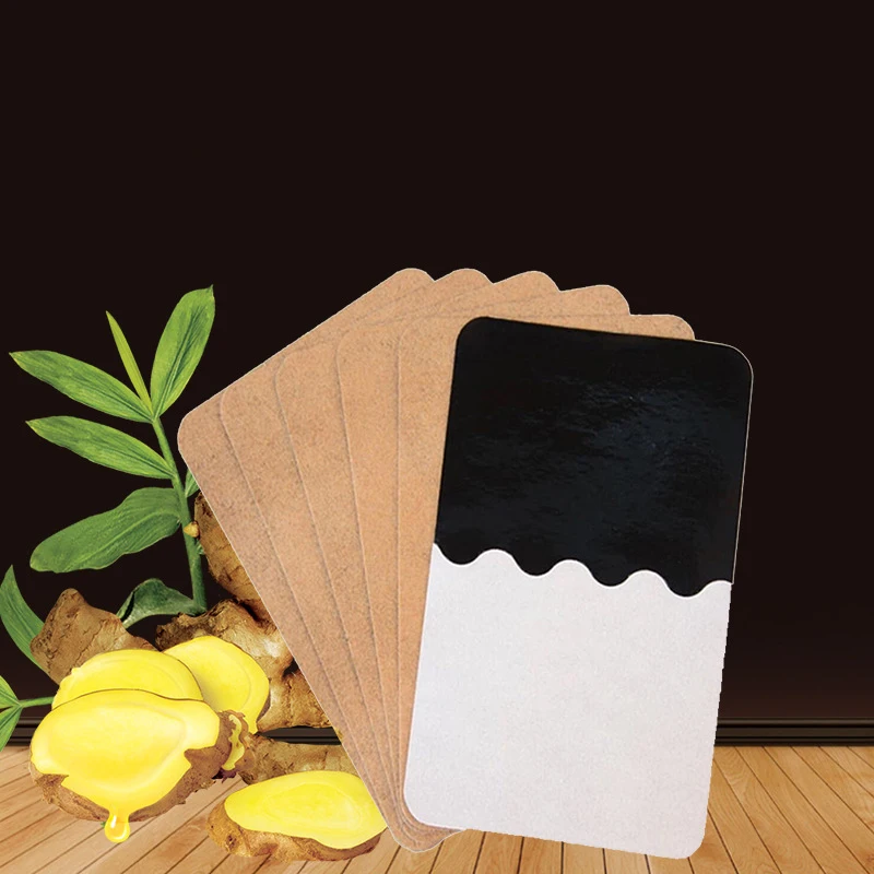 

10 Pcs Ginger Detox Patch Body Neck Knee Pad Pain Relief Swelling Chinese Ginger Patch Loss Weight Ginger Detox Patch Foot Care