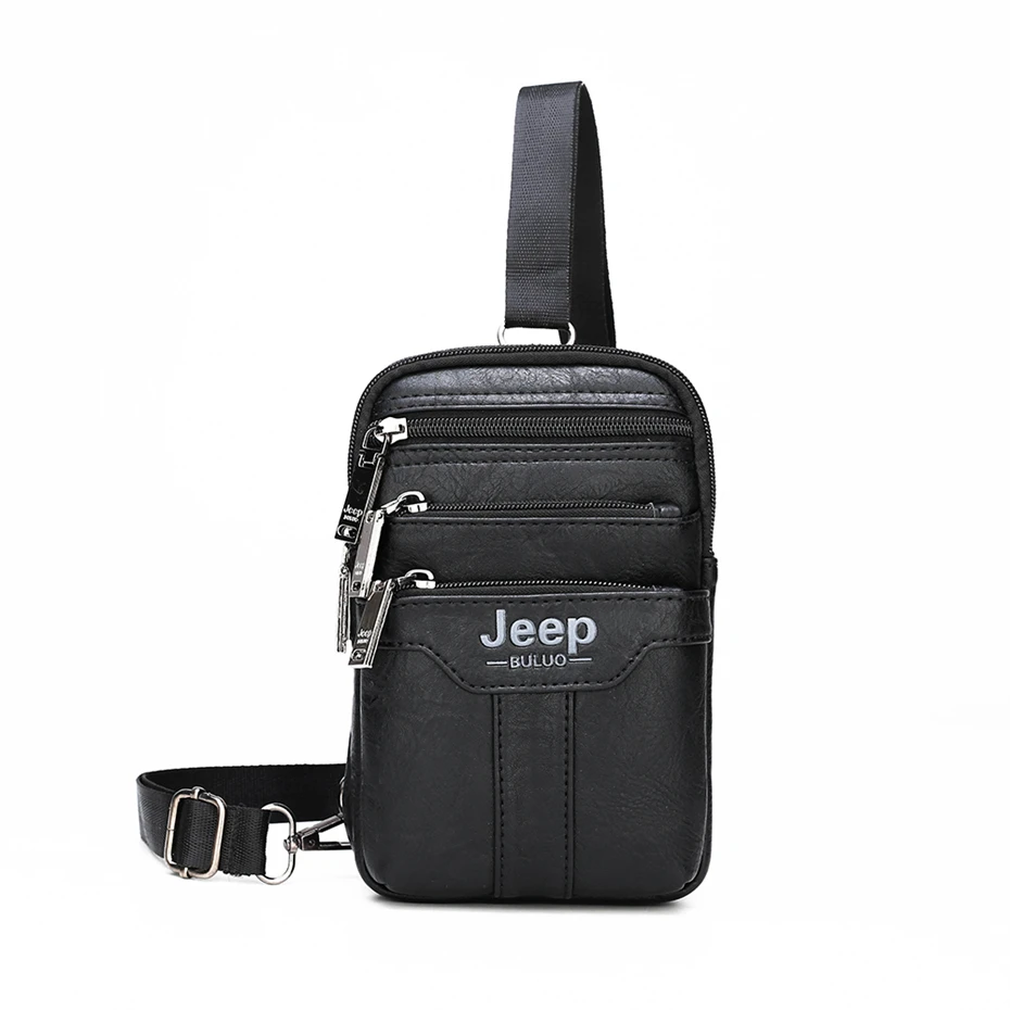 JEEP BULUO многофункциональная маленькая нагрудная сумка на ремне, сумка на талию для мужчин, новая модная повседневная мужская сумка через плечо