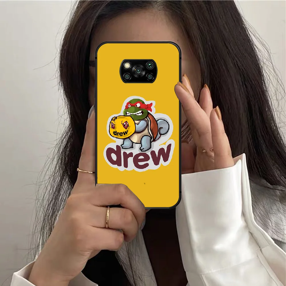 

Luxury Drew House Justin Bieber Phone Case For XIAOMI MI 8 9 SE Note 10 T Pro Lite Max 2 Poco X A 3 black Waterproof 3D Shell