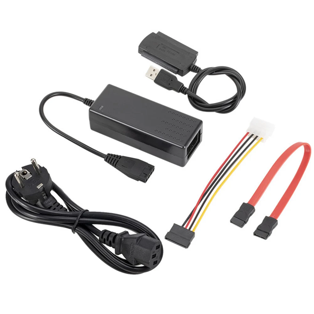 

Кабель-переходник SATA/PATA/IDE на USB 2,0 для жесткого диска, HDD, 2,5 дюйма, 3,5, для жесткого диска FE с внешним адаптером питания переменного тока