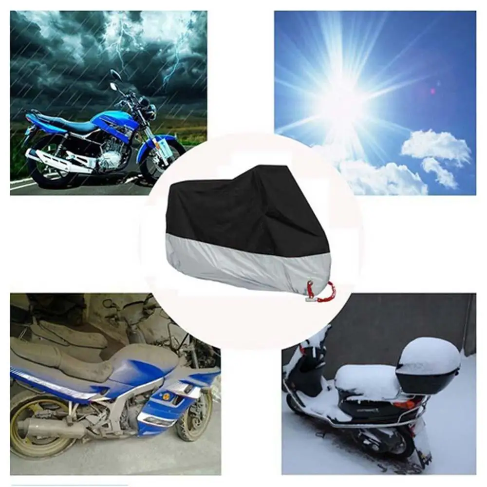 

Motorcycle Cover Waterproof Outdoor Motorbike Water Resistant Rain UV Protective Breathable Cover Outdoor Indoor And Storage Bag