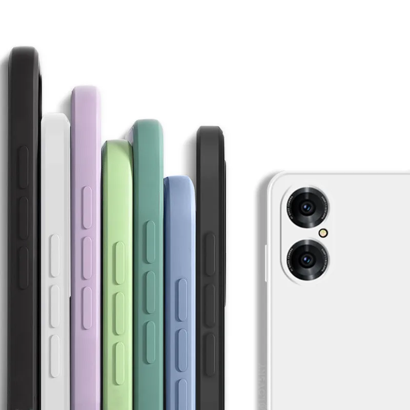 

For Huawei P50 P50 Pro Case Luxury Original Square Liquid Silicone Phone Protect Soft Case Cover