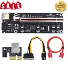 Переходная карта Ver009SPlus PCI-E, 60 см, кабель USB 3,0, PCIE 1X на 16X, Удлинительный адаптер SATA, 6-контактный разъем питания для майнинга графического процессора