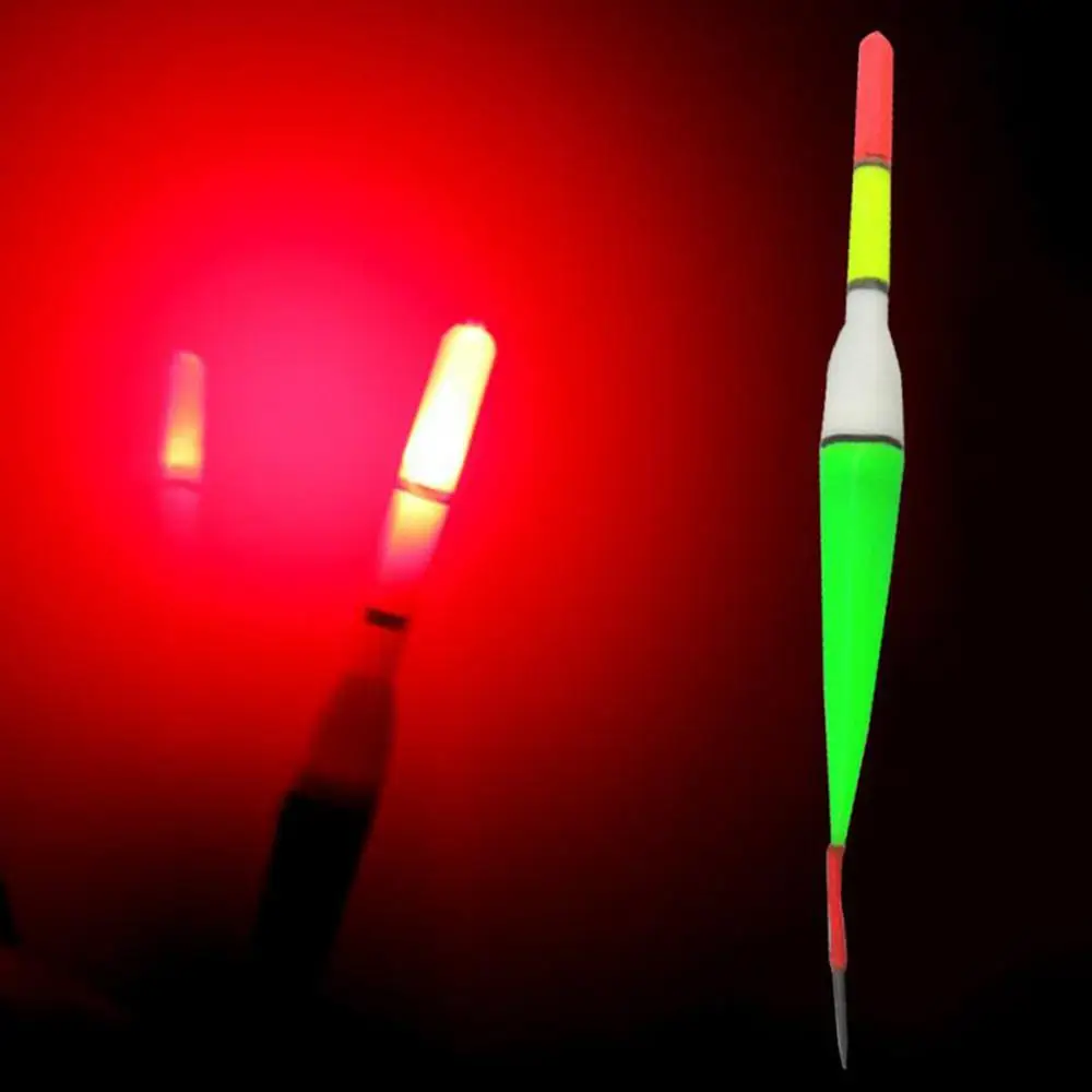 2 шт. ночная рыбалка дрейф световой Пластик поплавок светодиодный светильник