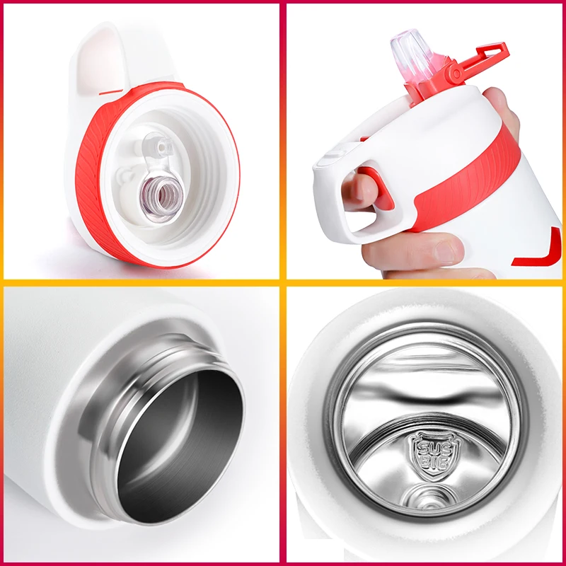 

FEIJIAN Vacuum Flask,Direct Drinking Cup ,Stainless Steel Thermos Bottle ,Portable Leak-proof Water Bottle,Suitable For Fitness