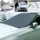 Магнитный чехол на лобовое стекло автомобиля, защита от снега и льда, солнцезащитный козырек на лобовое стекло автомобиля, противотуманный Универсальный Автомобильный солнцезащитный козырек