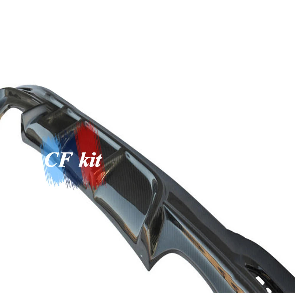 CF комплект задний диффузор губа бампер Настоящее углеродное волокно для BMW 3