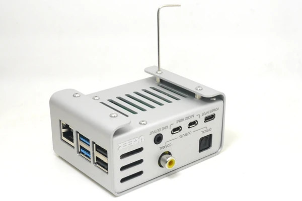 Алюминиевый корпус и UGEEK AOIDE Digi Pro работают с Raspberry Pi 4 Модель B/4B | DIY ваш HiFi плеер построить с Raspberry Pi
