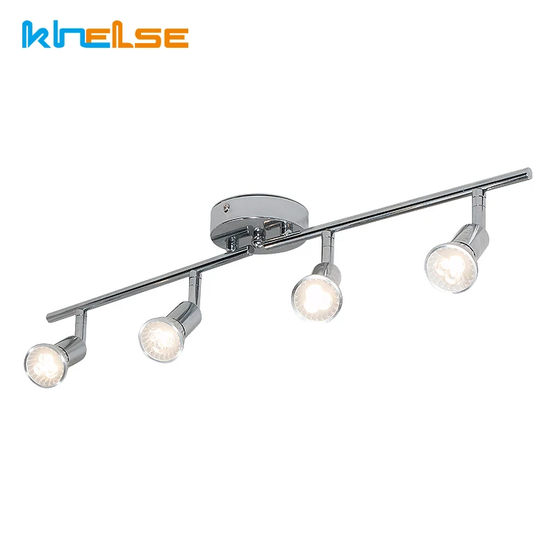 Lámpara giratoria para escaparate, bombillas Led GU10 para cocina, luces de techo, ángulo ajustable, para sala de estar y armario