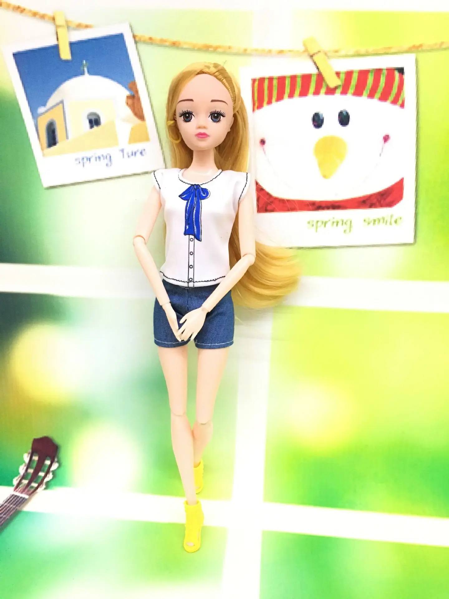 N-5 1-set Doll Clothes Girl DIY for 1/6 OOAK Beauty Doll's Dress A Brand Head As Gift If 3sets or More