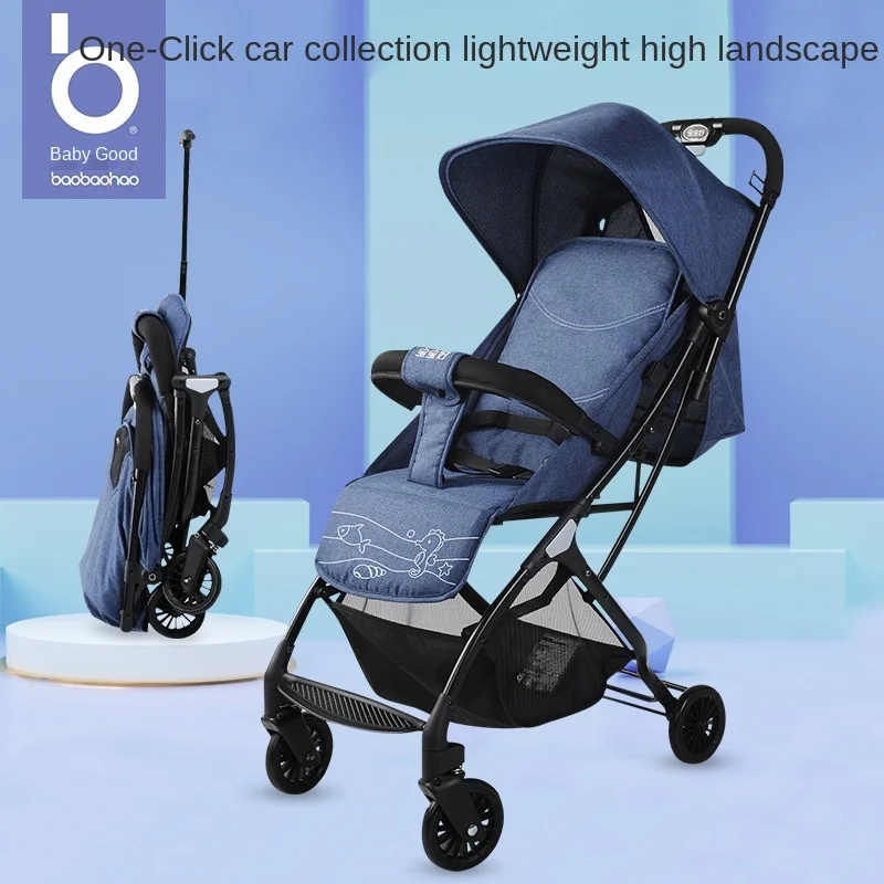 

Lightweight stroller with trolley high view Carriage can sit and lie down Kids Car Tracel Cart On the plane