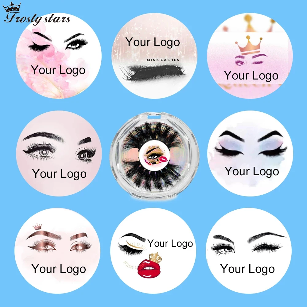 Наклейки для ресниц 25 мм с логотипом | Красота и здоровье
